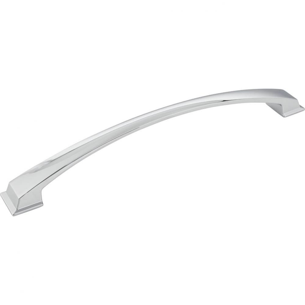 12'' Center-to-Center Polished Chrome Arched Roman Appliance Handle