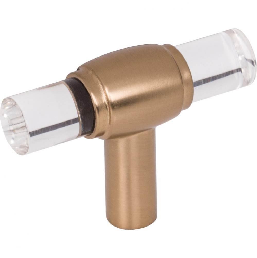 2'' Satin Bronze Carmen Cabinet ''T'' Knob