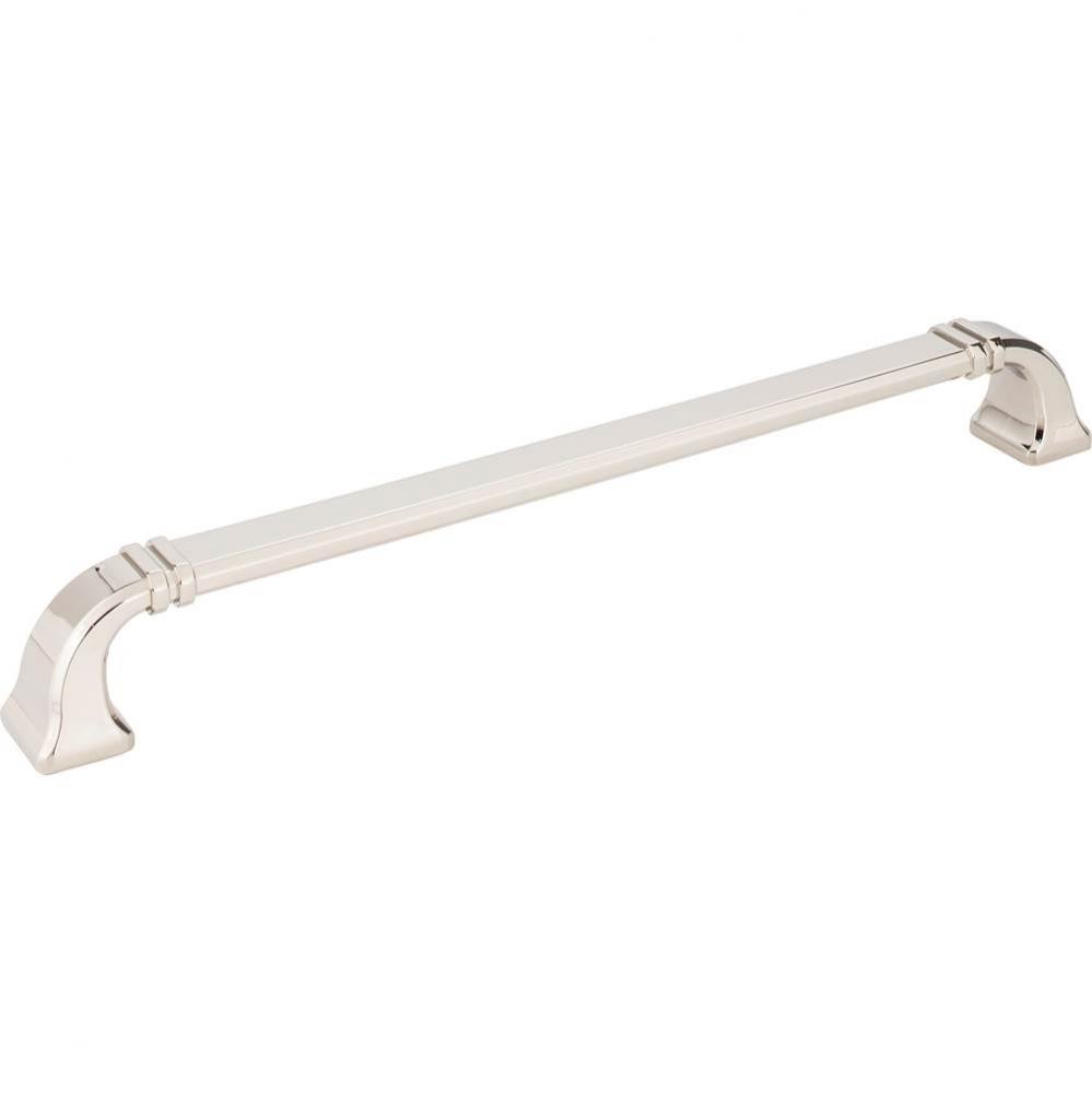 12'' Center-to-Center Polished Nickel Ella Appliance Handle