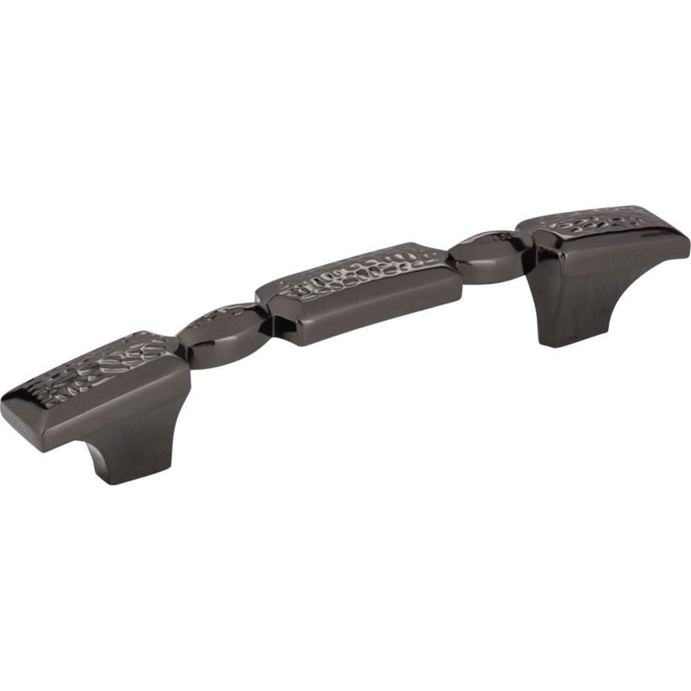 96 mm Center-to-Center Black Nickel Hammered Texture Solana Cabinet Pull