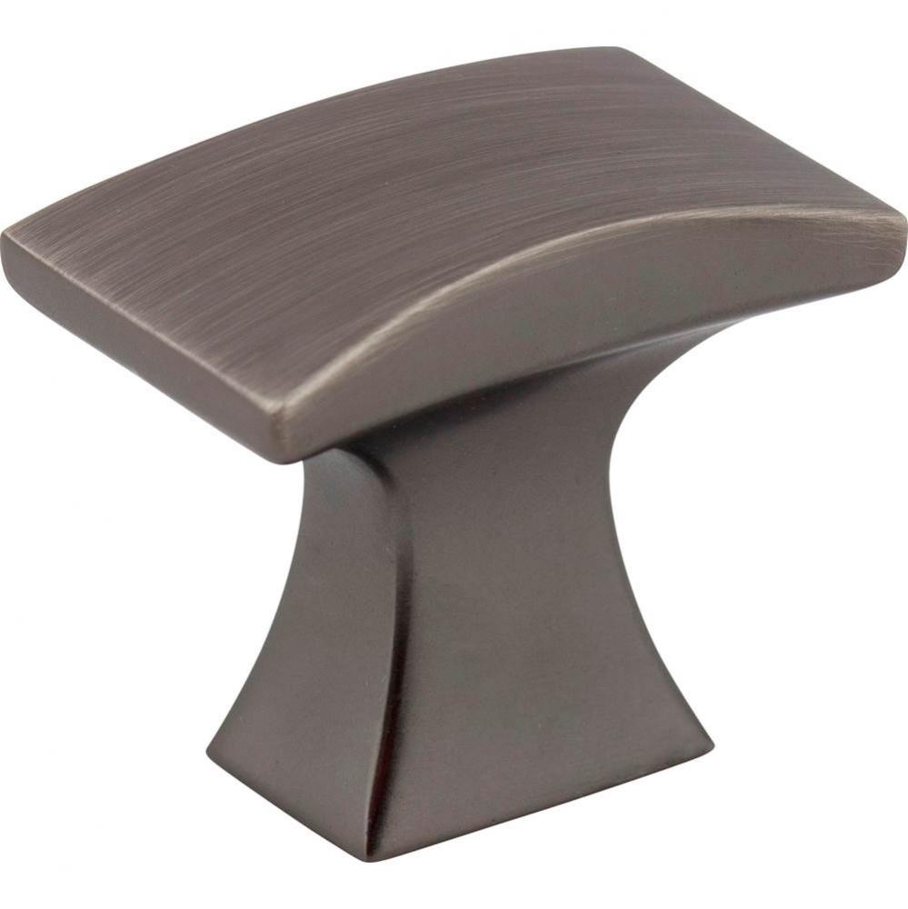 1-1/4'' Overall Length Brushed Pewter Flared Philip Cabinet Knob