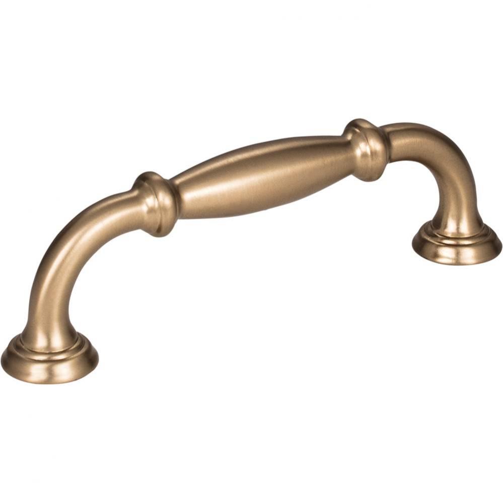 96 mm Center-to-Center Satin Bronze Tiffany Cabinet Pull