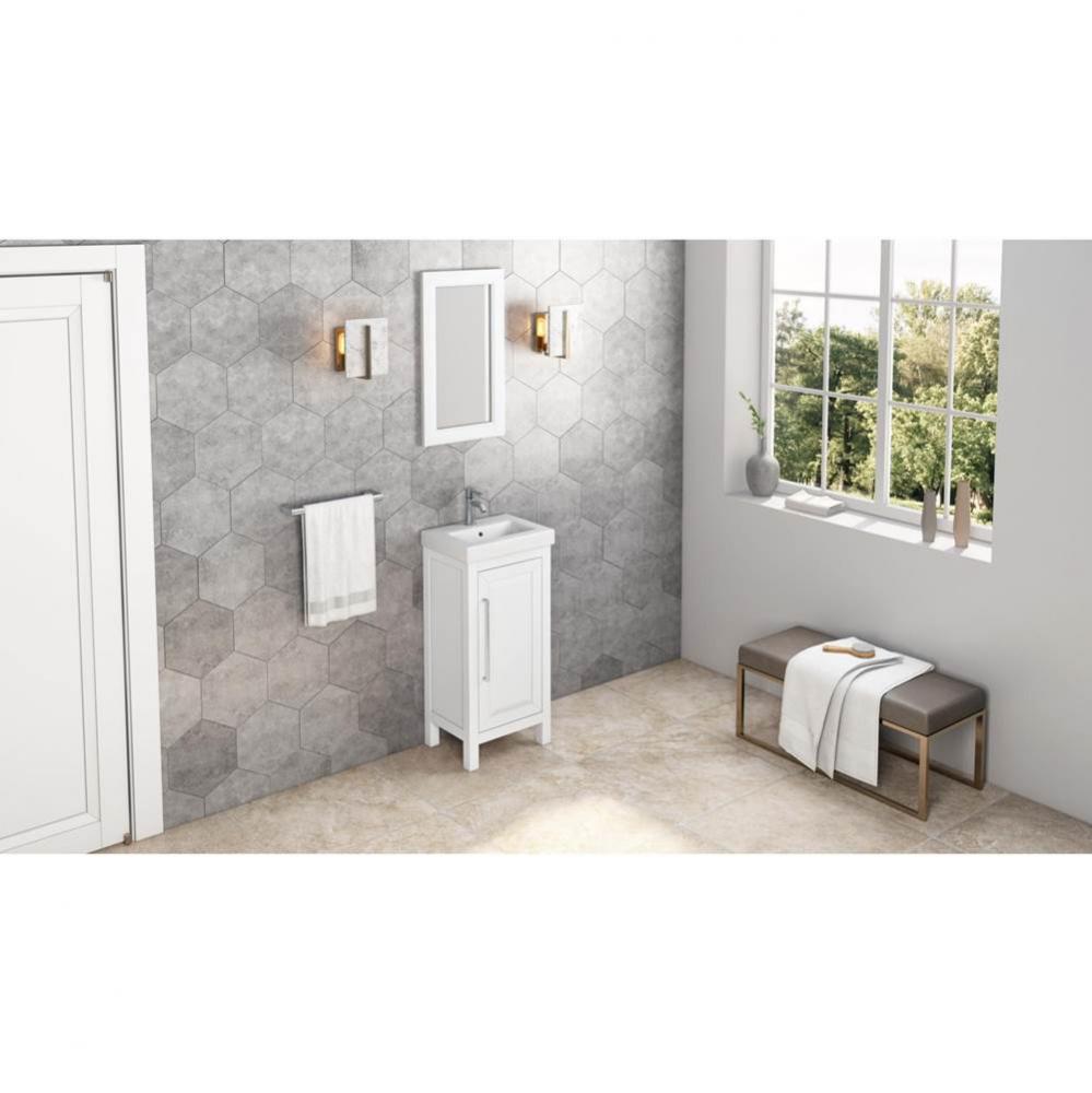 16 W x 1'' D x 28'' H Blue Cade mirror