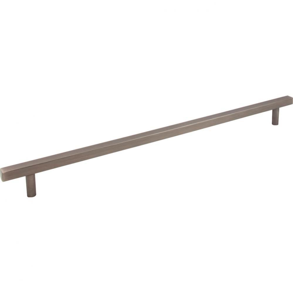 18'' Center-to-Center Brushed Pewter Square Dominique Appliance Handle