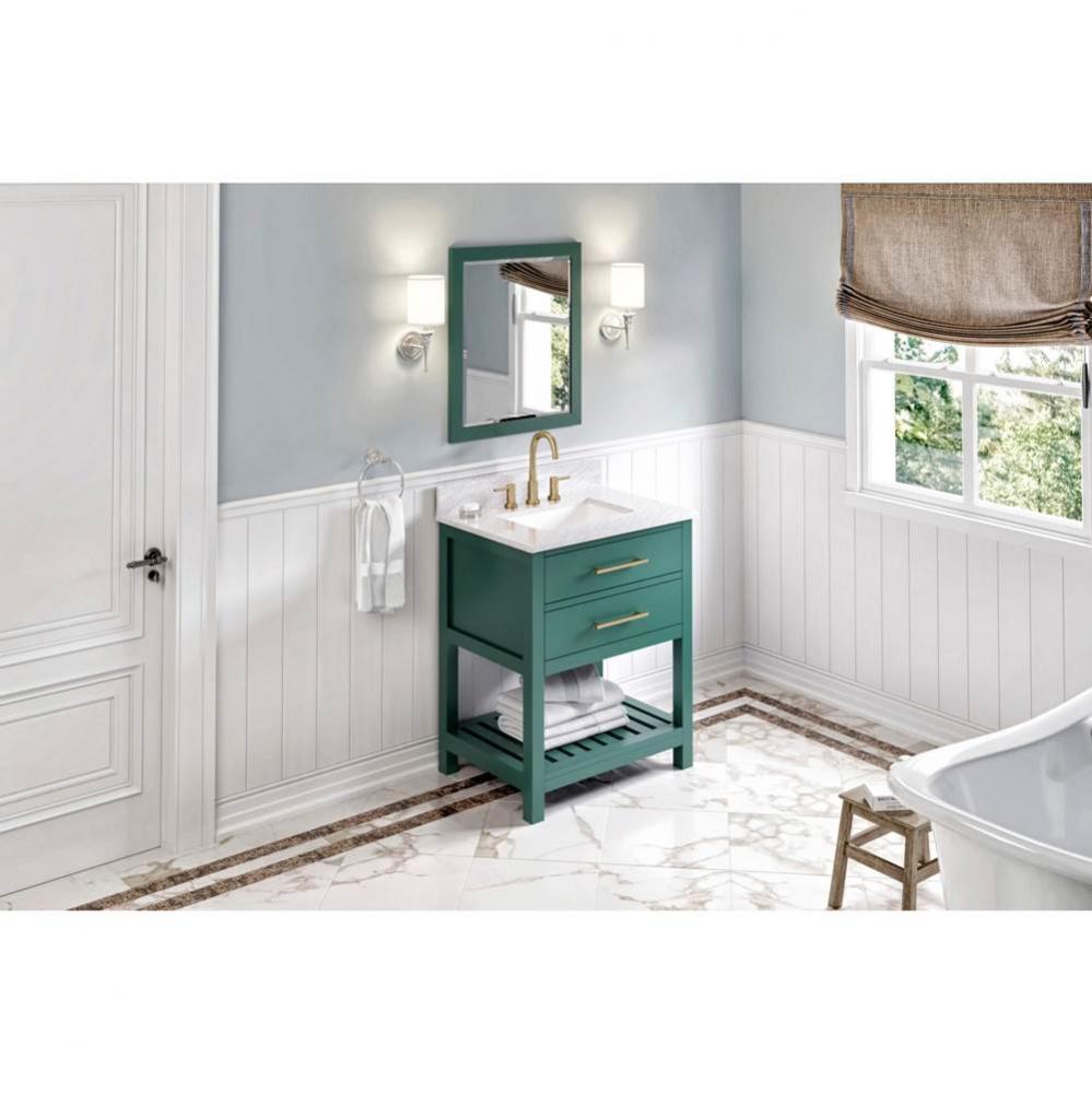30'' Forest Green Wavecrest Vanity