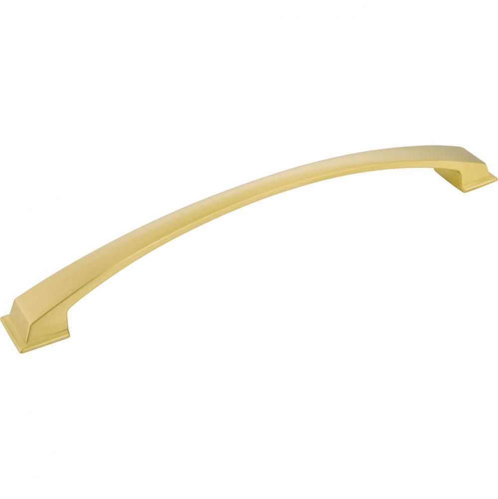 12'' Center-to-Center Brushed Gold Arched Roman Appliance Handle