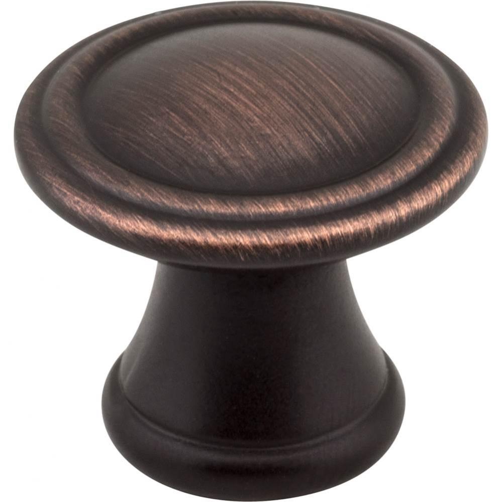 1-3/16'' Diameter Brushed Oil Rubbed Bronze Cordova Cabinet Knob