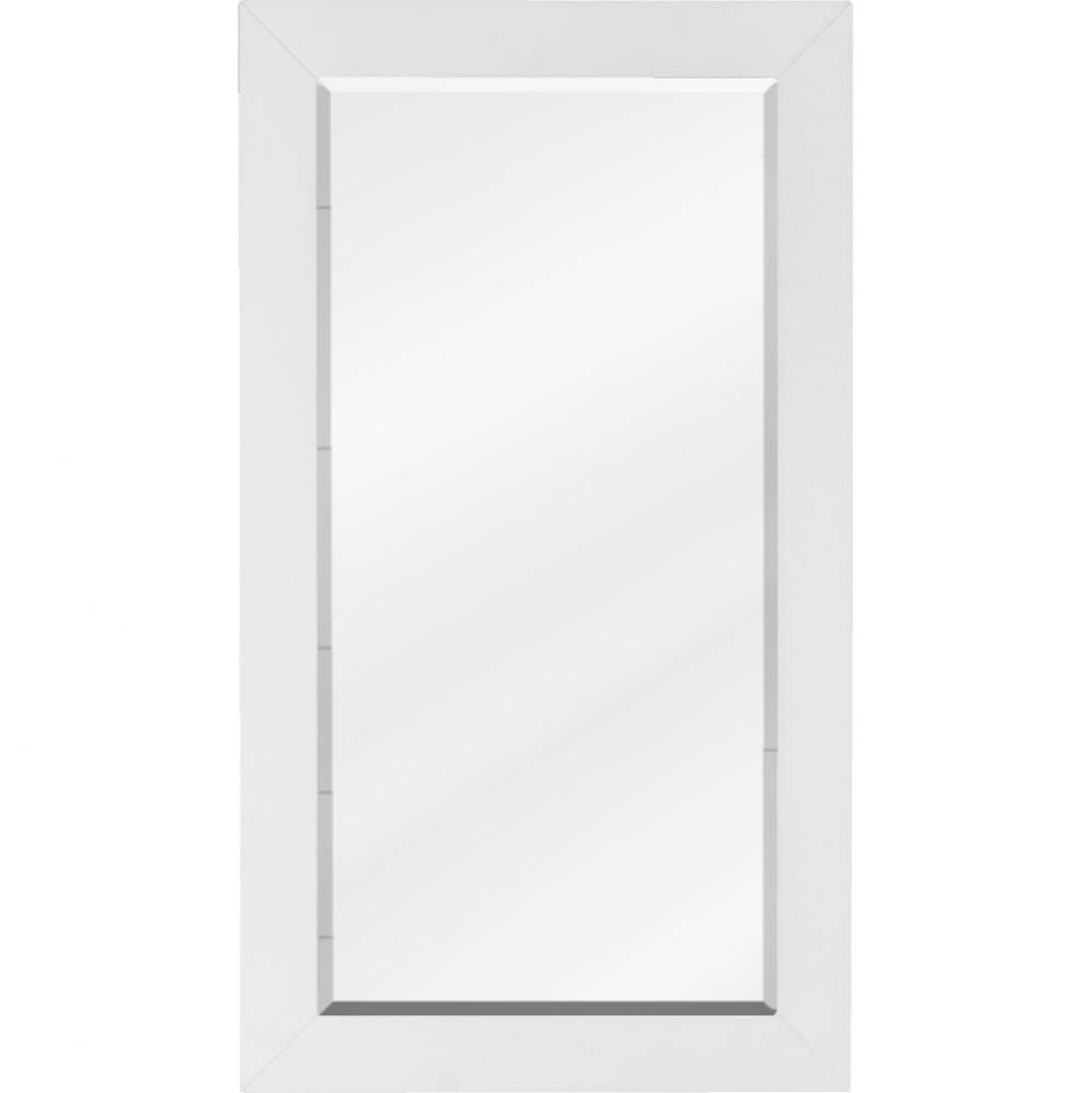 16 W x 1'' D x 28'' H White Cade mirror
