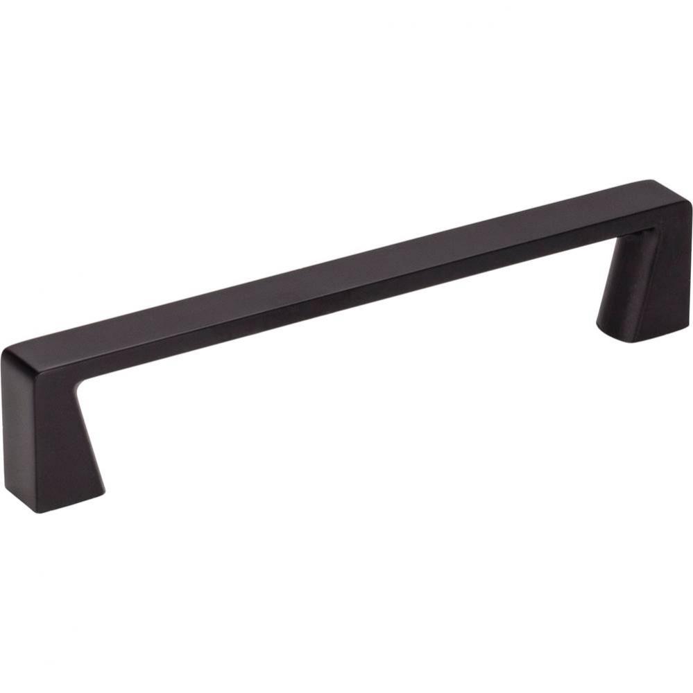 128 mm Center-to-Center Matte Black Square Boswell Cabinet Pull