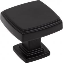 Jeffrey Alexander 141MB - 1-1/4'' Overall Length Matte Black Square Renzo Cabinet Knob