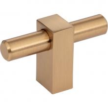 Jeffrey Alexander 478T-SBZ - 2-3/8'' Overall Length Satin Bronze Larkin ''T'' Knob
