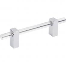 Jeffrey Alexander 578-96PC - 96 mm Center-to-Center Polished Chrome Spencer Cabinet Bar Pull