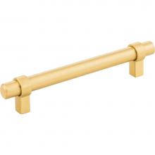 Jeffrey Alexander 5128BG - 128 mm Center-to-Center Brushed Gold Key Grande Cabinet Bar Pull