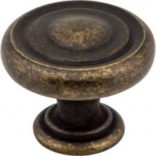 Jeffrey Alexander 117ABM-D - 1-1/4'' Diameter Distressed Antique Brass Bremen 1 Cabinet Knob
