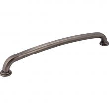 Jeffrey Alexander 527-12BNBDL - 12'' Center-to-Center Brushed Pewter Bremen 1 Appliance Handle