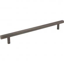 Jeffrey Alexander 845-12BNBDL - 12'' Center-to-Center Brushed Pewter Square Dominique Appliance Handle