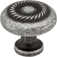 Jeffrey Alexander Z117-SIM - 1-1/4'' Diameter Distressed Antique Silver Lenoir Cabinet Knob