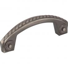 Jeffrey Alexander Z260-3BNBDL - 3'' Center-to-Center Brushed Pewter Rope Rhodes Cabinet Pull