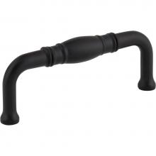 Jeffrey Alexander Z290-3-MB - 3'' Center-to-Center Matte Black Durham Cabinet Pull