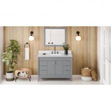 Jeffrey Alexander VN2THE-48-GR-NT - 48'' Grey Theodora Vanity