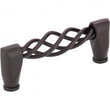 Jeffrey Alexander I300-DACM - 3'' Center-to-Center Gun Metal Twisted Zurich Cabinet Pull