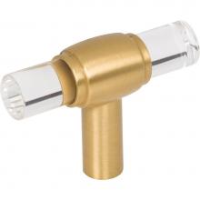 Jeffrey Alexander 775L-BG - 2'' Brushed Gold Carmen Cabinet ''T'' Knob