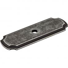 Jeffrey Alexander B812-ASM - 2-13/16'' Distressed Antique Silver Knob Backplate
