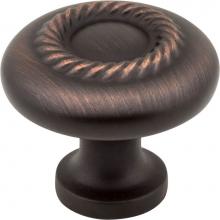 Jeffrey Alexander Z117-DBAC - 1-1/4'' Diameter Brushed Oil Rubbed Bronze Lenoir Cabinet Knob