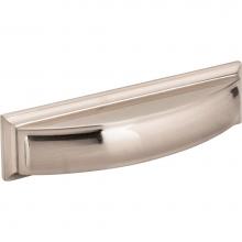 Jeffrey Alexander 436-96SN - 96 mm Center-to-Center Satin Nickel Square Annadale Cabinet Cup Pull