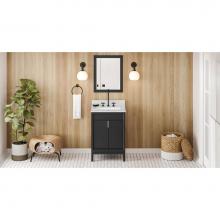 Jeffrey Alexander VN2THE-24-BK-NT - 24'' Black Theodora Vanity