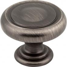 Jeffrey Alexander 117BNBDL - 1-1/4'' Diameter Brushed Pewter Bremen 1 Cabinet Knob