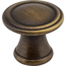 Jeffrey Alexander Z110-ABSB - 1-3/16'' Diameter Antique Brushed Satin Brass Cordova Cabinet Knob