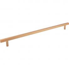 Jeffrey Alexander 845-18SBZ - 18'' Center-to-Center Satin Bronze Square Dominique Appliance Handle