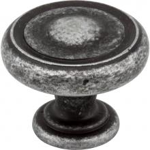 Jeffrey Alexander 117SIM - 1-1/4'' Diameter Distressed Antique Silver Bremen 1 Cabinet Knob