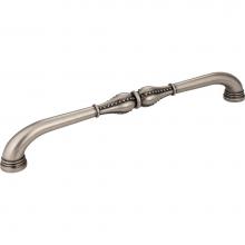 Jeffrey Alexander 918-12DP - 12'' Center-to-Center Distressed Pewter Beaded Prestige Appliance Handle