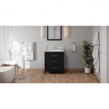 Jeffrey Alexander VN2KAT-30-BK-NT - 30'' Black Katara Vanity