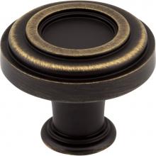 Jeffrey Alexander 317ABSB - 1-3/8'' Diameter Antique Brushed Satin Brass Ring Lafayette Cabinet Knob