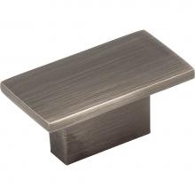 Jeffrey Alexander 81021BNBDL - 1-9/16'' Overall Length Brushed Pewter Rectangle Mirada Cabinet Knob