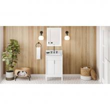 Jeffrey Alexander VN2THE-24-WH-NT - 24'' White Theodora Vanity