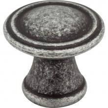 Jeffrey Alexander Z110-SIM - 1-3/16'' Diameter Distressed Antique Silver Chesapeake Cabinet Knob