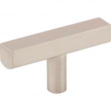 Jeffrey Alexander 845TL-SN - 2-1/4'' Satin Nickel Dominique Cabinet ''T'' Knob
