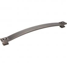 Jeffrey Alexander 585-12BNBDL - 12'' Center-to-Center Brushed Pewter Square Delmar Appliance Handle