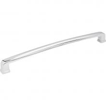 Jeffrey Alexander 1092-12PC - 12'' Center-to-Center Polished Chrome Square Milan 1 Appliance Handle