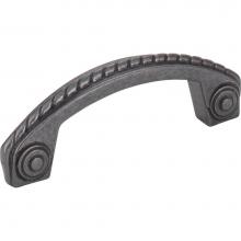 Jeffrey Alexander Z260-3DACM - 3'' Center-to-Center Gun Metal Rope Rhodes Cabinet Pull