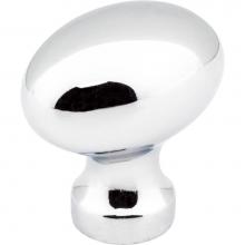 Jeffrey Alexander 3990-PC - 1-3/16'' Overall Length Polished Chrome Football Bordeaux Cabinet Knob