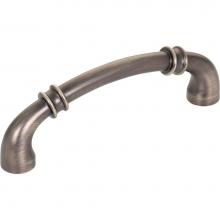 Jeffrey Alexander 445-96BNBDL - 96 mm Center-to-Center Brushed Pewter Marie Cabinet Pull