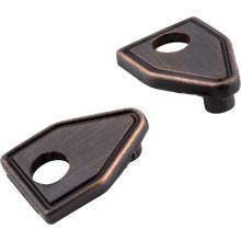 Jeffrey Alexander PE01-DBAC - Brushed Oil Rubbed Bronze Pull Escutcheons