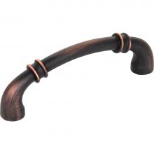 Jeffrey Alexander 445-96DBAC - 96 mm Center-to-Center Brushed Oil Rubbed Bronze Marie Cabinet Pull