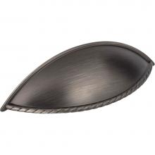 Jeffrey Alexander 8237BNBDL - 96 mm Center-to-Center Brushed Pewter Lenoir Cabinet Cup Pull