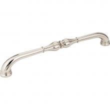 Jeffrey Alexander 918-12NI - 12'' Center-to-Center Polished Nickel Beaded Prestige Appliance Handle